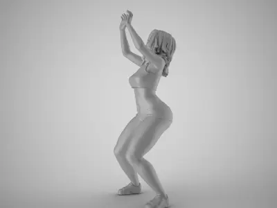 Volleyball Girl 3 3D print model