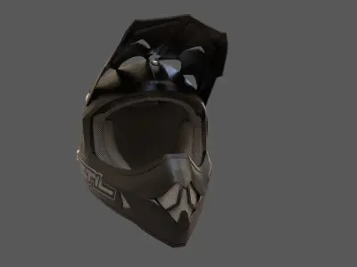 Oneal Motocross Racing Helmet Low-poly 3D model