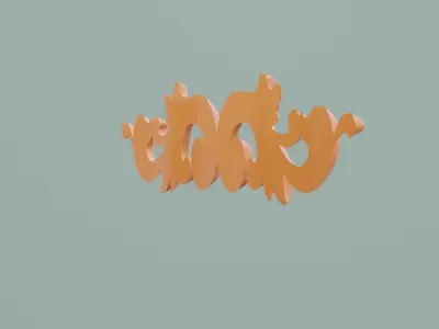 Wood Carving Flower Decor 3D print model