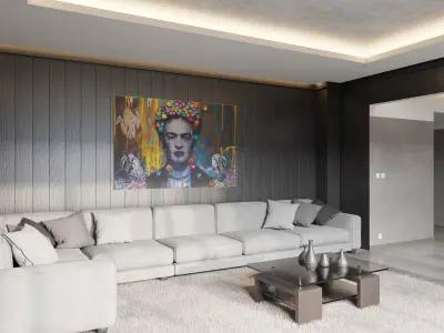 Modern Design Living Room 3D model