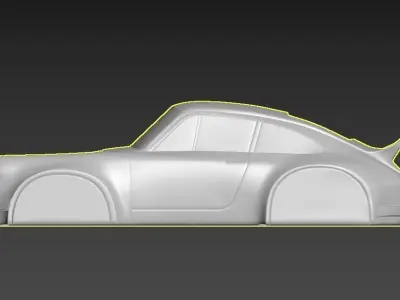 Porsche 911 simplified decorative model ver2 3D print model