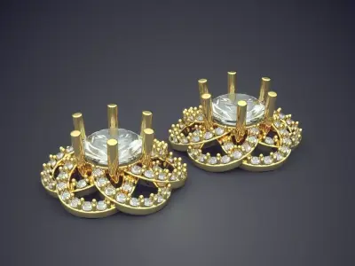 Luxury Cufflinks With Little Columns CAD 732 3D print model