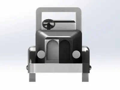 old classic toy car 3D print model