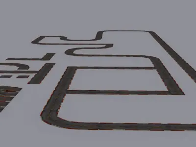 Road Colection  Low-poly 3D model
