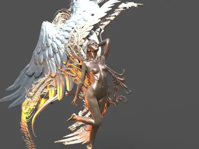 Seraphim Time Sculpture collection 3D model