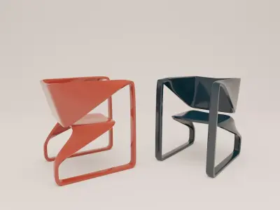 curve chair 3D model