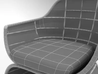 Crinoline Armchair BEBITALIA Free 3D model