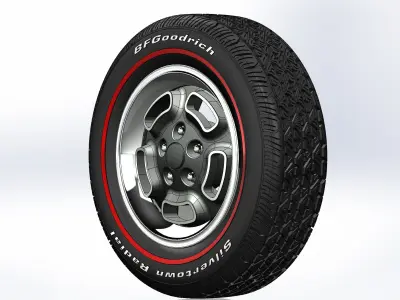 Wheels Kelsey-Hayes W23 recall for scale model 3D print model