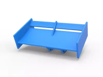 Wing of Supermodified front engine race car Scale 1 to 25 3D print model