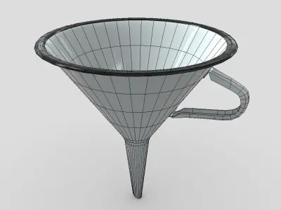 Funnel 4 Low-poly 3D model
