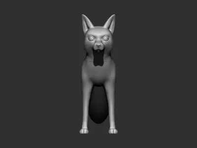 fox 3d print model egyptian dog 3D model