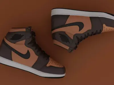 AirJordan 1 Retro HighOG Color Chocolate 3D model