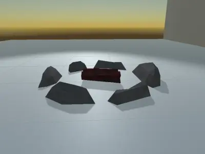 Simple campfire model Free low-poly 3D model