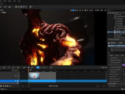 GutMan man in flames 3D model