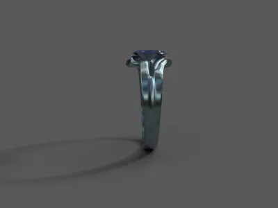 High-Quality 3D Ring Model Low-poly 3D model 28