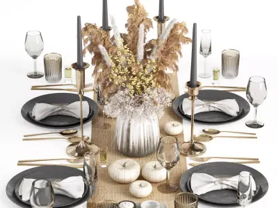 tableware set17 3D model