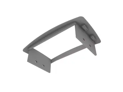 Mercedes C-Class W203 Mount for 7010D 7 inch multimedia  3D print model