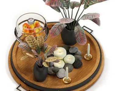 Decorative Set 01 Free 3D model