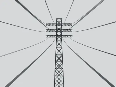 Power Line 3D model