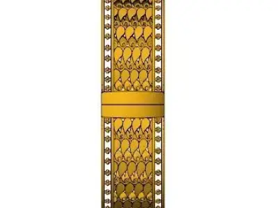 Amari Paisley Cuff 14gm 3D print model