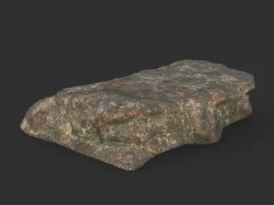 Free low poly Granite Rock Free low-poly 3D model