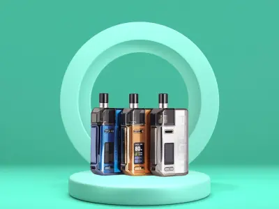 Display Podium Green 3D model