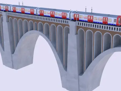 London underground viaduct II 3D model