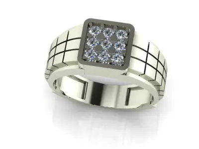 men ring 3D print model