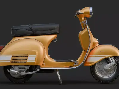 Scooter Vespa Rally 200 3D model