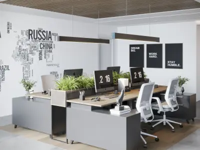 OFFICE DESIGN 01 3D model