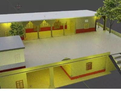 Village House 3D model buy