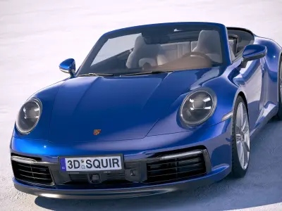 Porsche 911 Carrera 4S Cabrio 2019 3D model
