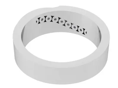 Channel Setting Band Ring 3831 3D print model