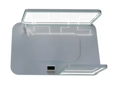 3D Car Podium Display Model Low-poly 3D model