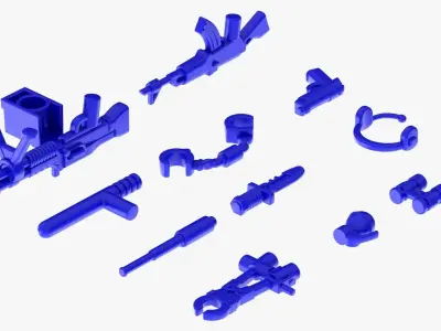 Lego Weapon Collections 3D model