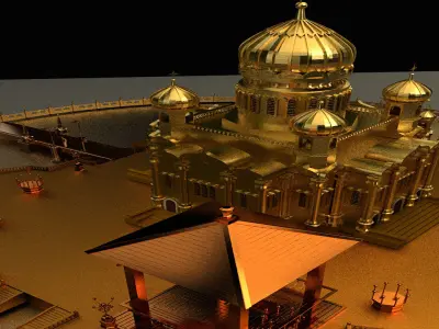 Chinese pavilion 3D model