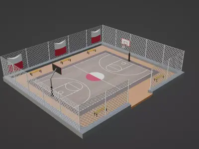 Basketball Stadium - Poland Low-poly 3D model