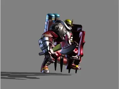 johnson Fire Chief Skin Low-poly 3D model