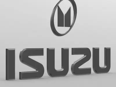 isuzu logo 3D model