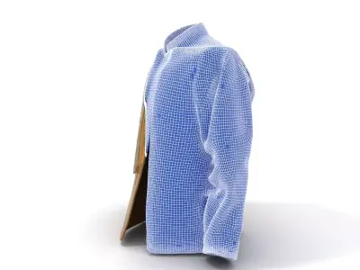 Elegant Olive Sherwani model pack Low-poly 3D model