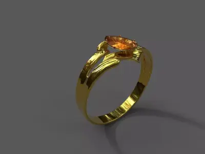 High-Quality 3D Ring Model Low-poly 3D model 30