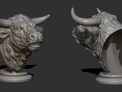 Bull bellows 3D print model