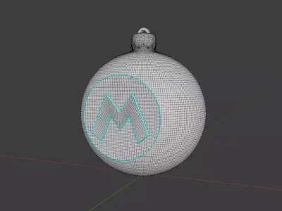 Super Mario Christmas Ornaments - 5 pack 3D print model