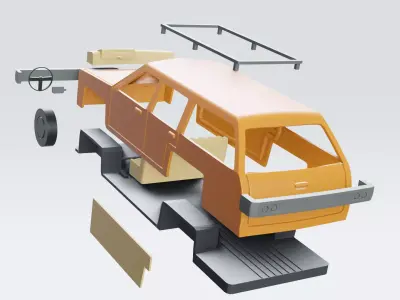 MARGE SIMPSON CAR 3D model