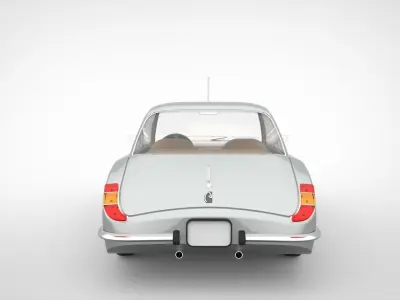 Vintage Coupe Car Design 3D model