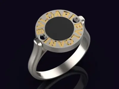 bvlgari ring 3D print model