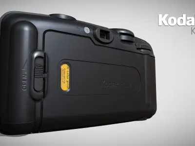 Kodak KB10 35MM Camera Game Model Unreal Engine 5 Blender  Low-poly 3D model