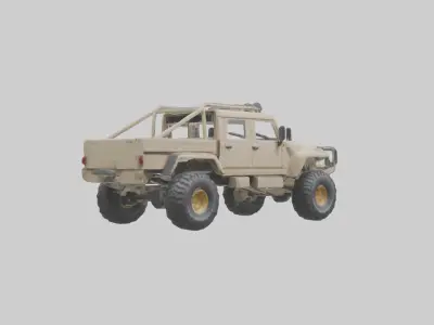 Offroad 6x6 Vehicle model 3D model