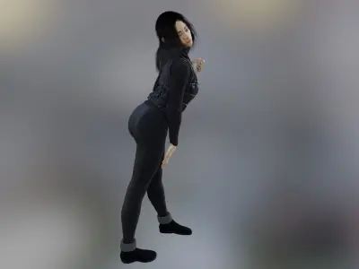 Metahuman 04 Dalwenn Low-poly 3D model