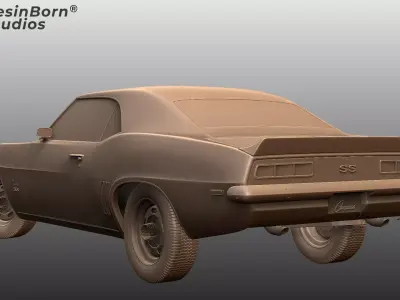 1969 Chevrolet Camaro SS  3D print model